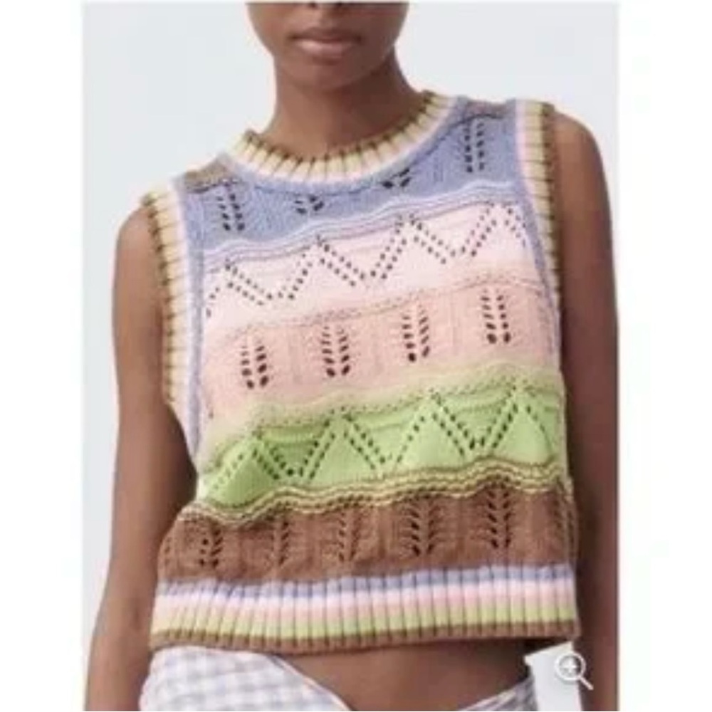 Zara crochet sweater vest NWT